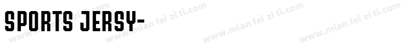 sports jersy字体转换